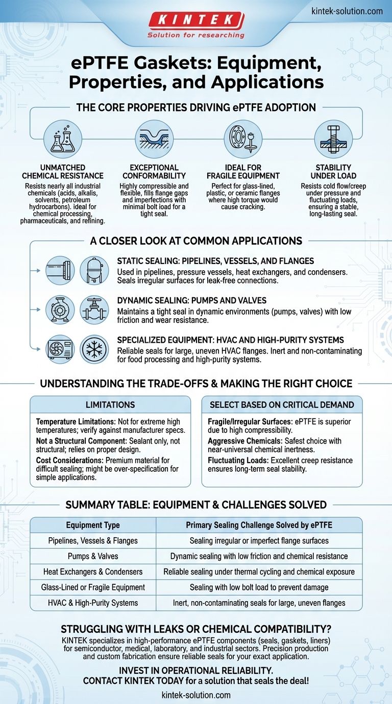 ePTFEガスケットが一般的に使用される機器の種類は？最も困難なシーリングの課題を解決しましょう ビジュアルガイド