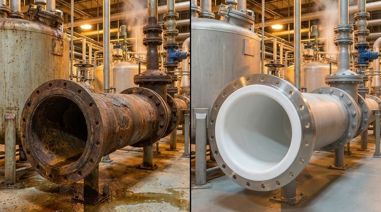 Como a vida útil dos tubos revestidos com PTFE se compara à dos tubos de aço padrão? Maximize a longevidade em ambientes corrosivos