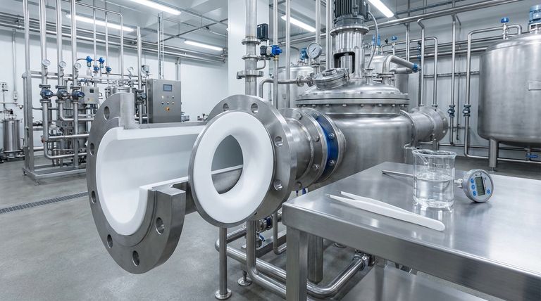 Por que os tubos revestidos com PTFE são considerados essenciais para certas indústrias? Resistência à Corrosão e Pureza Incomparáveis