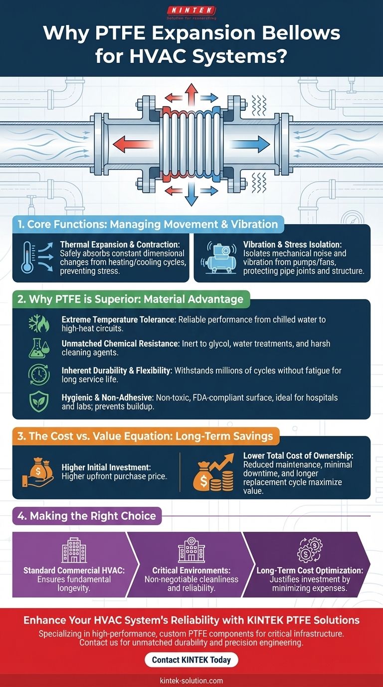Por que as juntas de expansão de PTFE são adequadas para sistemas HVAC? Garanta Confiabilidade e Desempenho a Longo Prazo Guia Visual