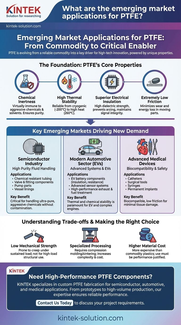 PTFE의 신흥 시장 응용 분야는 무엇입니까? 반도체, 전기차 및 의료 기술 혁신 주도 시각적 가이드