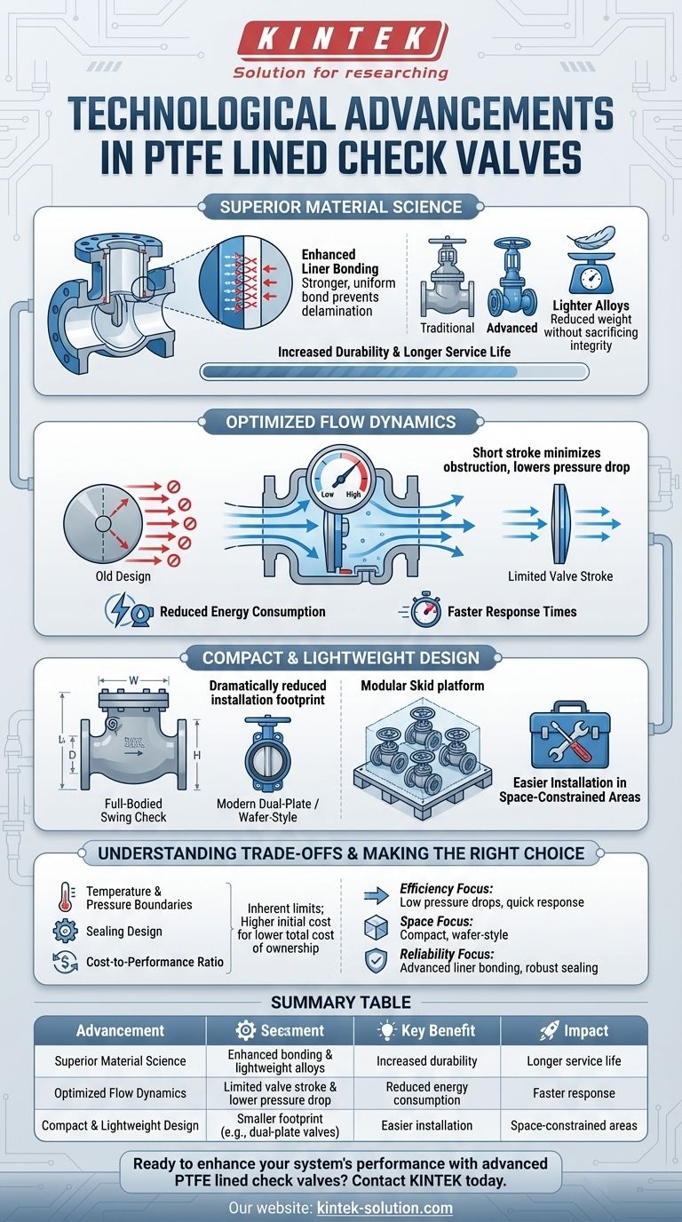 ¿Qué avances tecnológicos se han realizado en las válvulas de retención revestidas de PTFE? Aumente la eficiencia y la fiabilidad Guía Visual