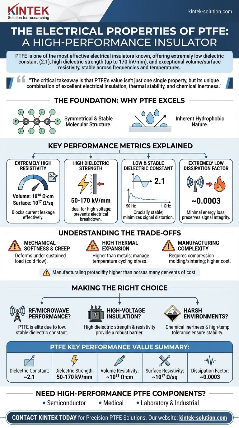 PTFE의 전기적 특성은 무엇입니까? 타의 추종을 불허하는 절연 성능을 발견하십시오 시각적 가이드