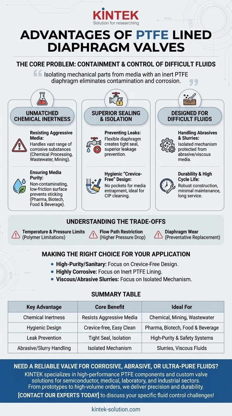PTFEライニングダイヤフラムバルブの利点は何ですか？ 優れた耐食性と純度管理 ビジュアルガイド