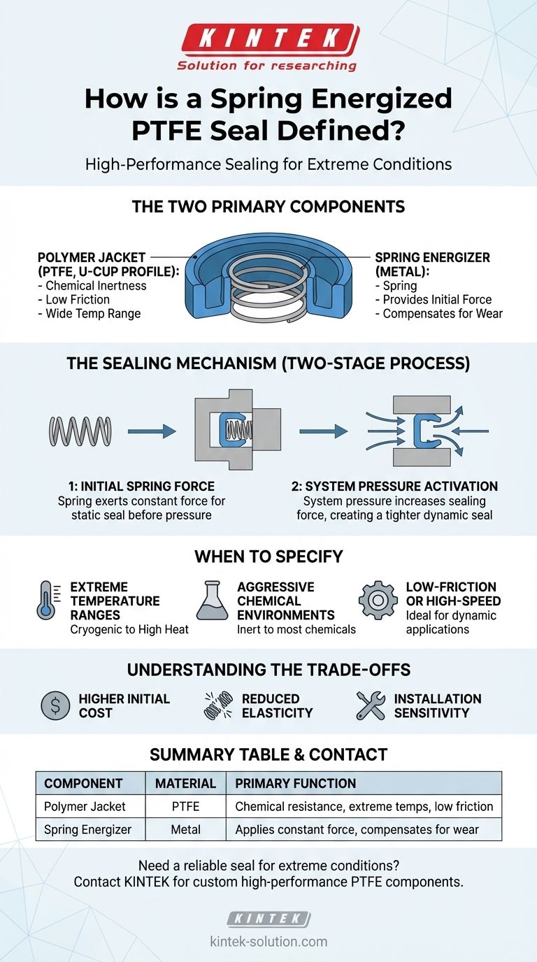 Como é definido um selo de PTFE energizado por mola? Uma Solução de Alto Desempenho para Condições Extremas Guia Visual
