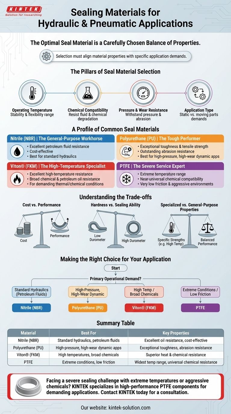 油圧および空圧シールにはどのような材料が使用されていますか？極限条件に最適なシールを選びましょう ビジュアルガイド