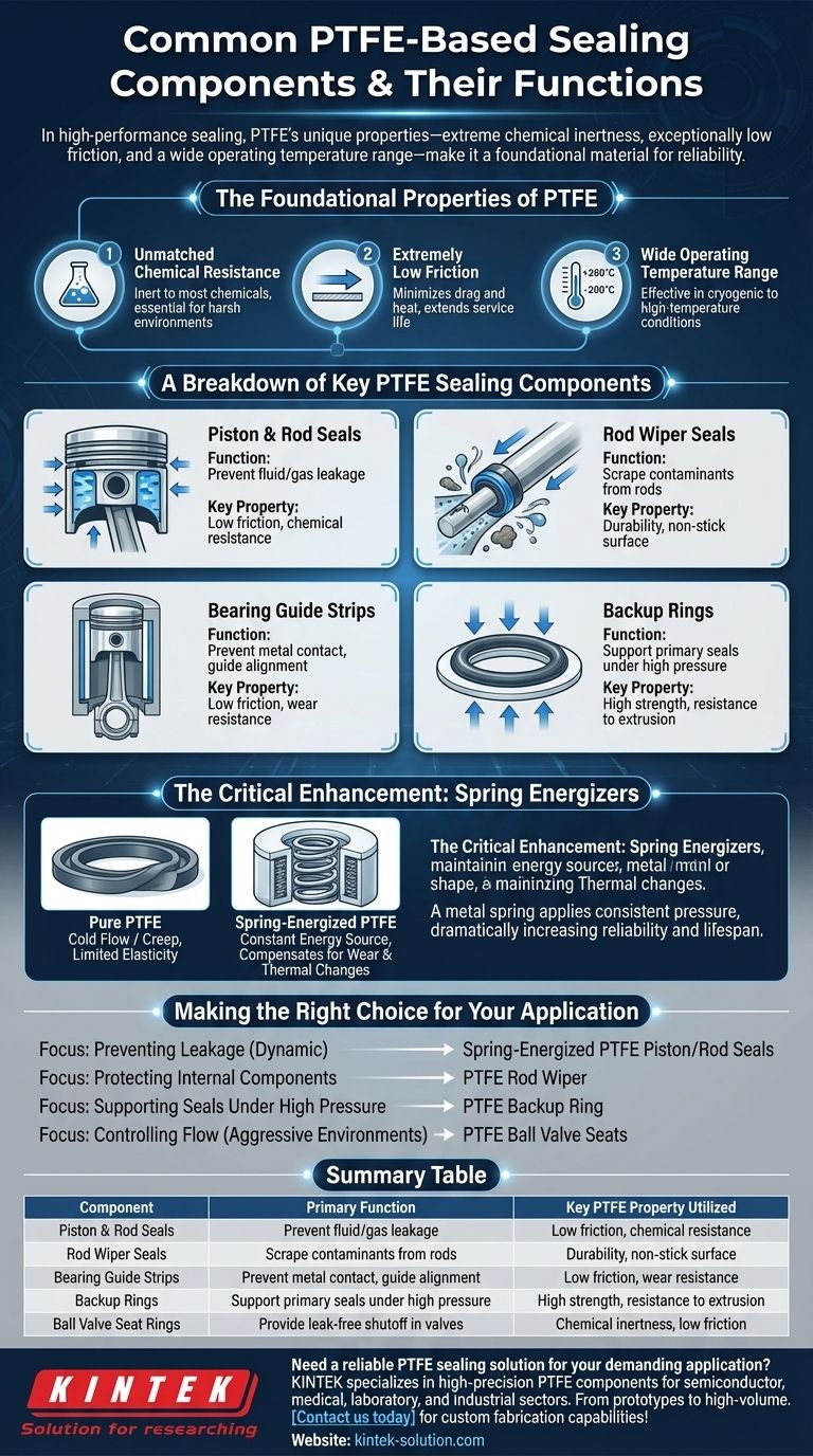 What are some common PTFE-based sealing components and their functions? Discover High-Performance Sealing Solutions Visual Guide
