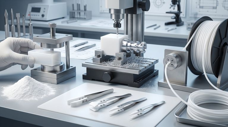일반적인 PTFE 가공 공정에는 어떤 것들이 있습니까? 압축 성형, CNC 가공 및 압출에 대해 이해하십시오.