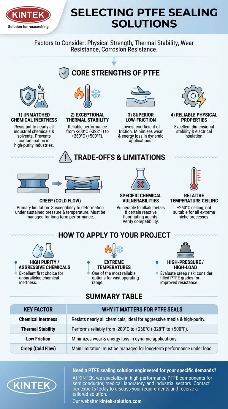 Que fatores devem ser considerados ao selecionar soluções de vedação em PTFE? Garanta a confiabilidade em ambientes exigentes Guia Visual