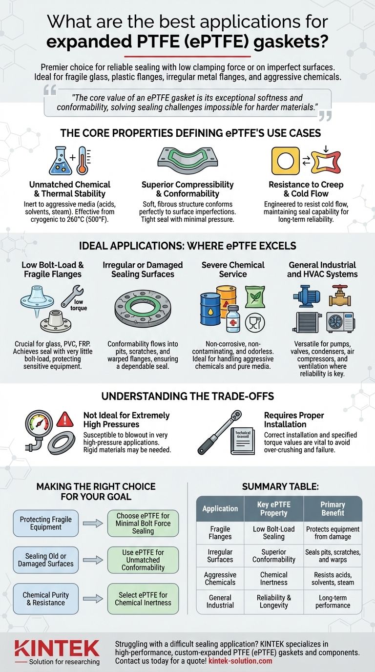 膨胀聚四氟乙烯（ePTFE）垫片最适合哪些应用？以低应力解决密封挑战 图解指南