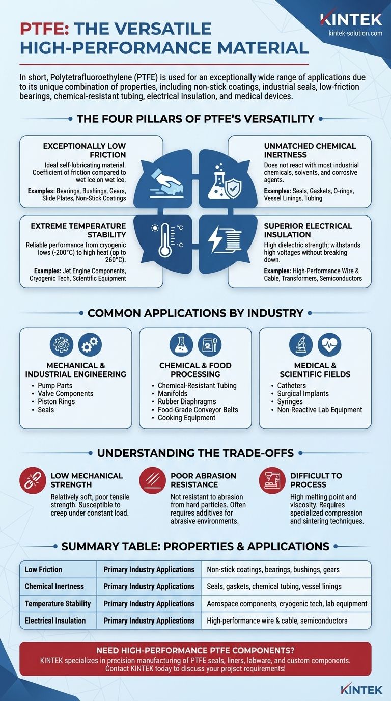 What are common uses of PTFE? Unlock Versatility for Your Industry Visual Guide