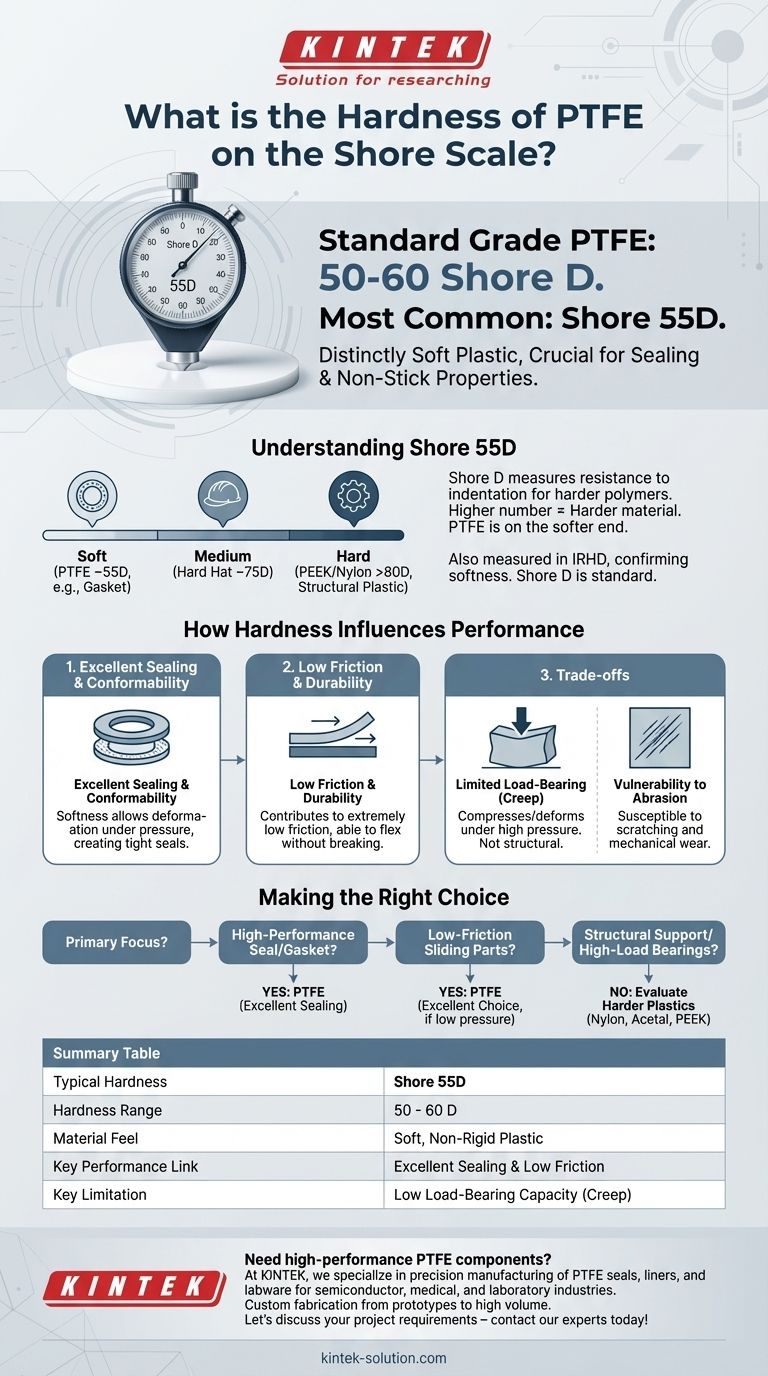 ما هي صلابة PTFE على مقياس شور؟ دليل على ليونته وأدائه دليل مرئي