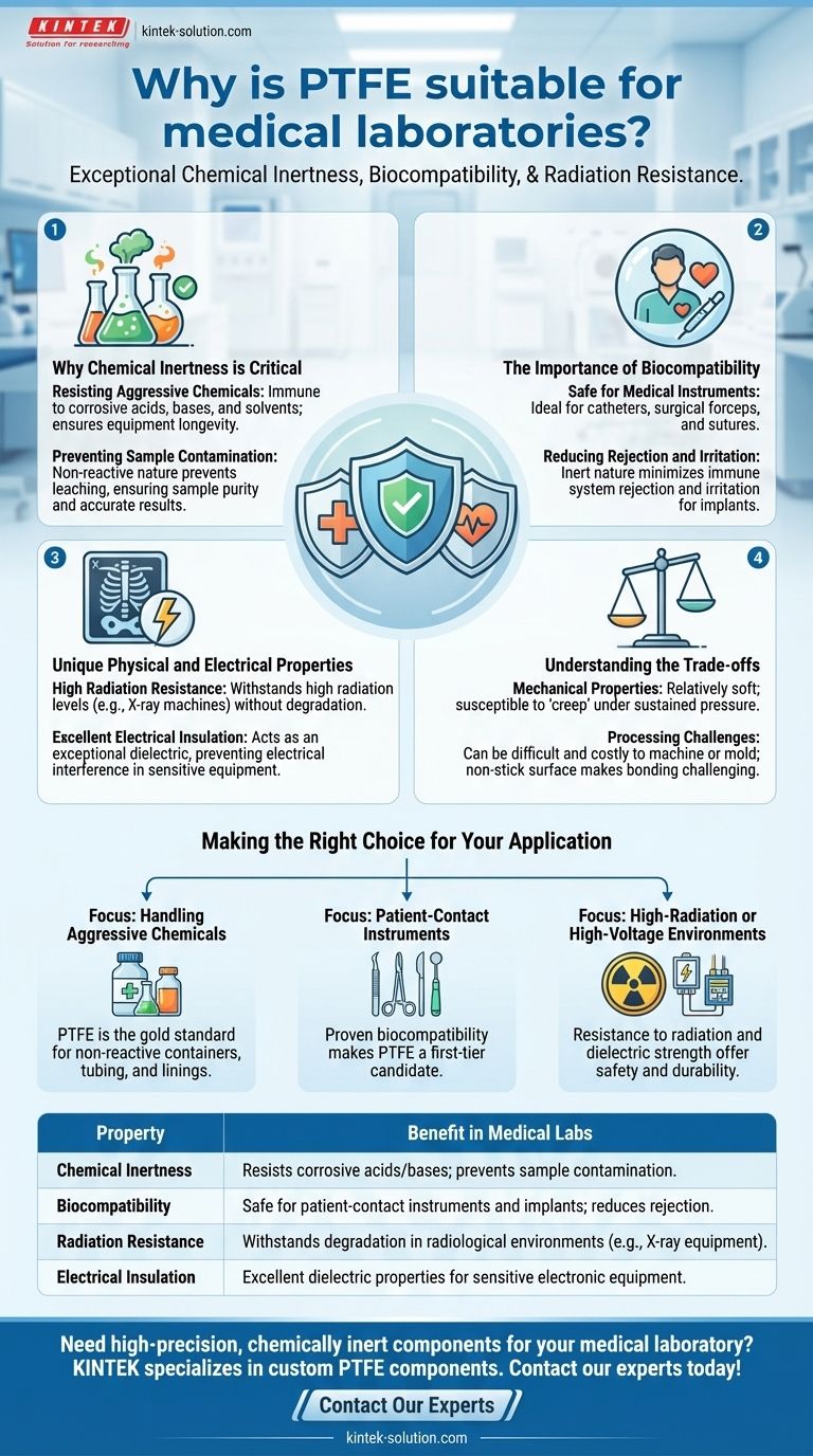 Pourquoi le PTFE est-il adapté aux laboratoires médicaux ? Assurer une sécurité et une fiabilité inégalées Guide Visuel