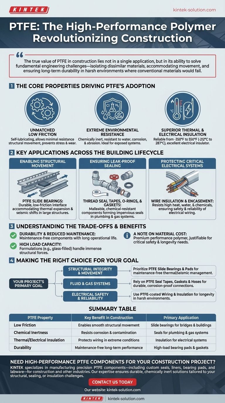 PTFEは建設業界でどのような役割を果たしますか？重要な動き、シーリング、断熱の課題を解決する ビジュアルガイド