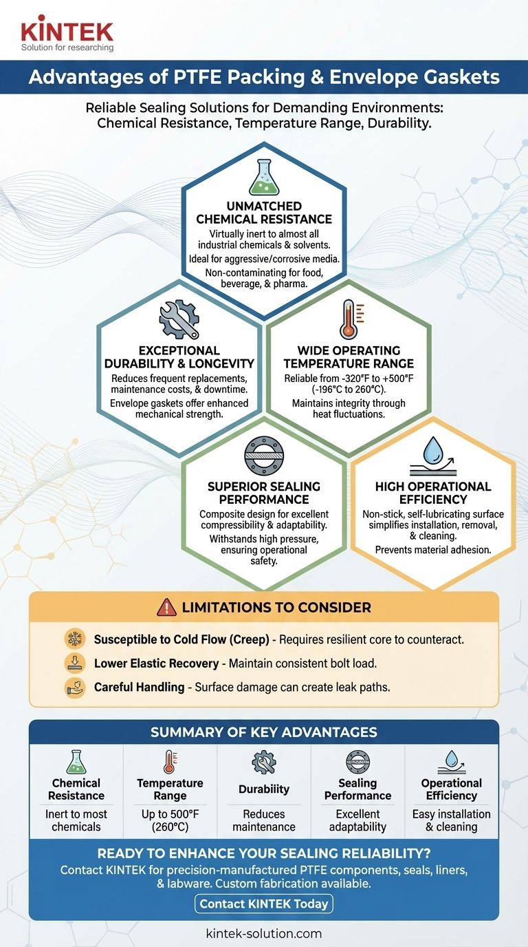 ما هي مزايا حشوات PTFE وحشيات الغلاف؟ تحقيق إغلاق فائق في البيئات الصعبة دليل مرئي