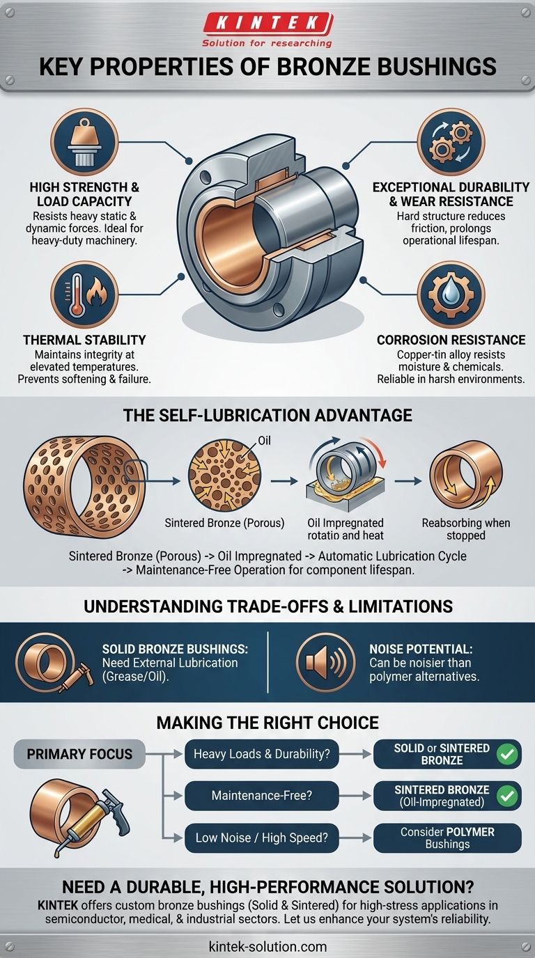 ¿Cuáles son las propiedades clave de los cojinetes de bronce? Logre un rendimiento de alta carga y bajo mantenimiento Guía Visual