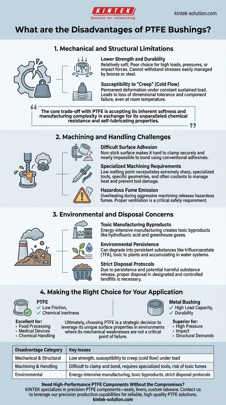 PTFEブッシングの欠点は何ですか？エンジニアにとっての主な制限事項 ビジュアルガイド