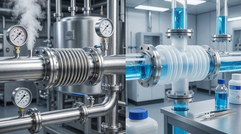 Como as foles metálicas se comparam às foles de PTFE? Escolha o Material Certo para Sua Aplicação