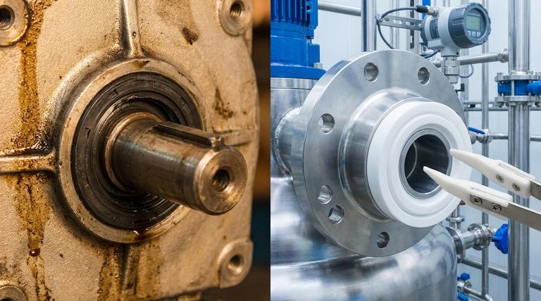 ما هي المزايا الرئيسية لاستخدام PTFE بدلاً من المطاط في موانع تسرب العمود الدوار؟ أداء فائق في الظروف القاسية