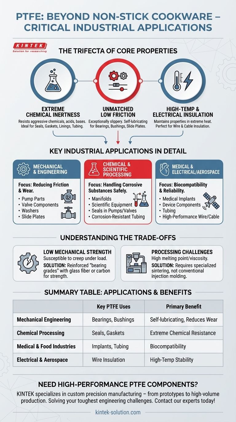 What are the common applications of PTFE beyond non-stick cookware? Unlock High-Performance Solutions Visual Guide