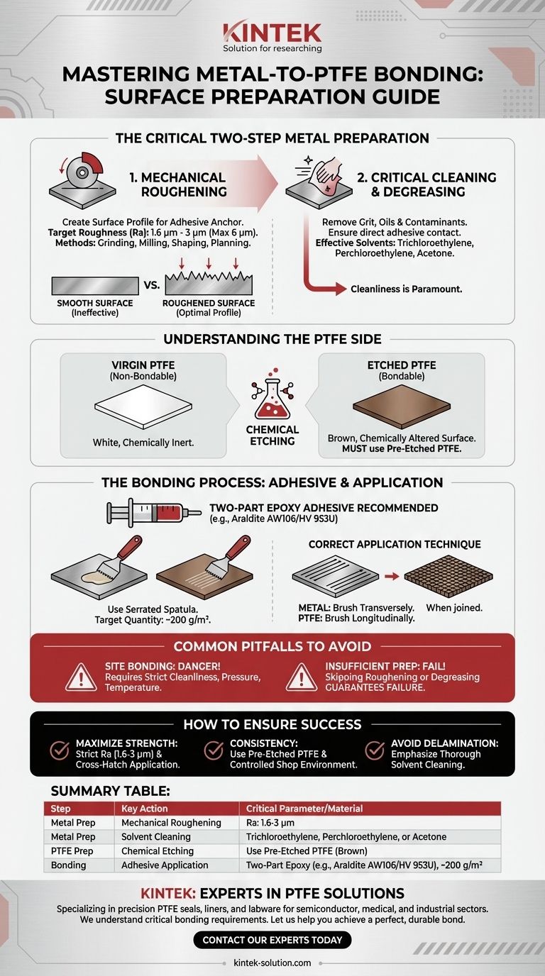 Какие рекомендуемые методы подготовки металлических поверхностей перед склеиванием с ПТФЭ? Достижение долговечного и высокопрочного соединения Визуальное руководство