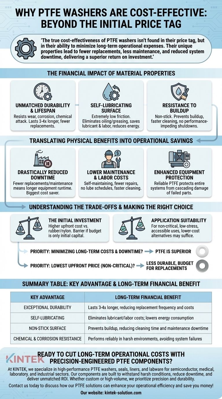 PTFE 와셔는 초기 비용이 더 높음에도 불구하고 어떻게 비용 효율적인 것으로 간주됩니까? 장기적인 절감으로 ROI 극대화 시각적 가이드