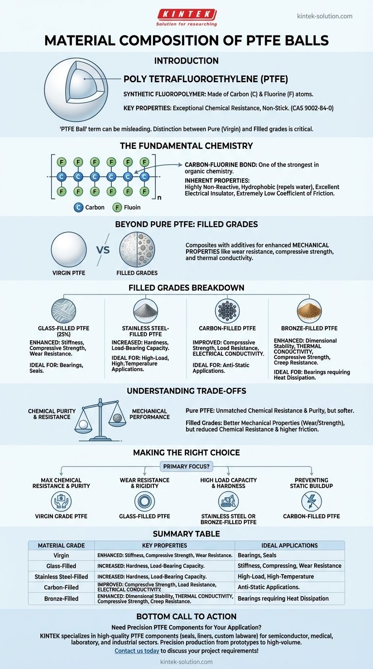 Из какого материала состоят шарики из ПТФЭ? Руководство по чистому ПТФЭ и наполненным маркам Визуальное руководство