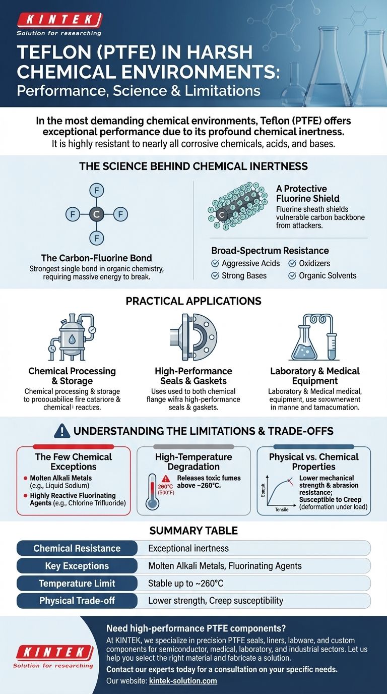 كيف يعمل التفلون في البيئات الكيميائية القاسية؟ مقاومة كيميائية لا مثيل لها للتطبيقات الصعبة دليل مرئي