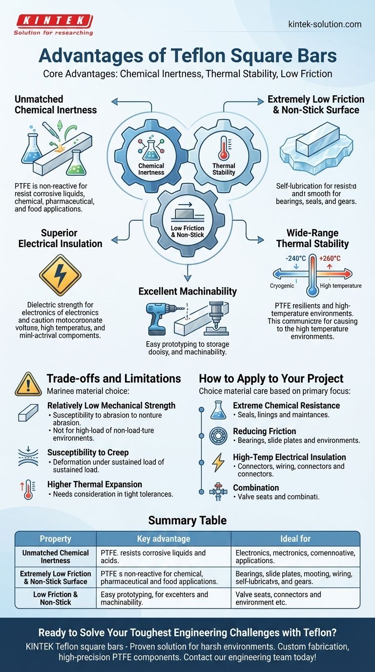 ¿Cuáles son las ventajas de las barras cuadradas de Teflón? Resuelva desafíos de ingeniería extremos Guía Visual