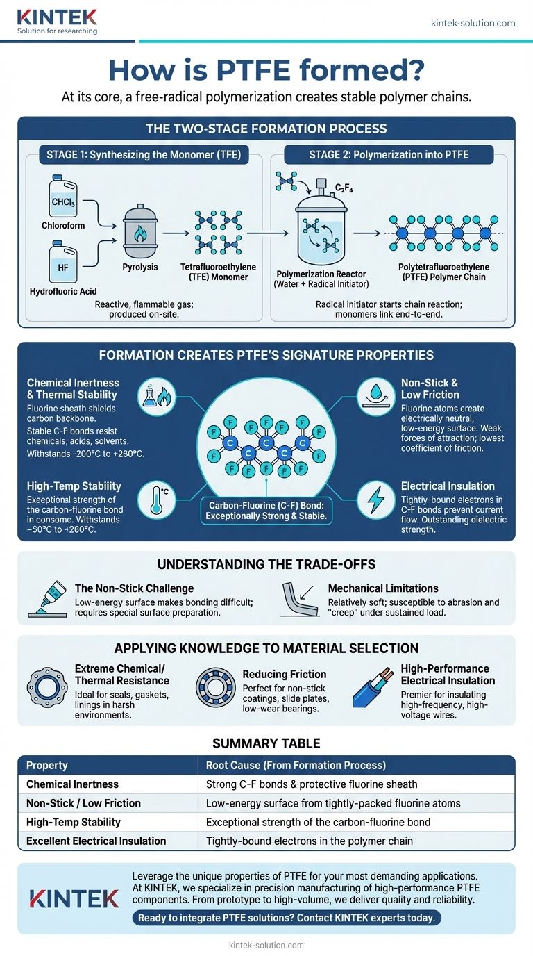 Como o PTFE é formado? Desvendando os Segredos de Suas Propriedades Excepcionais Guia Visual