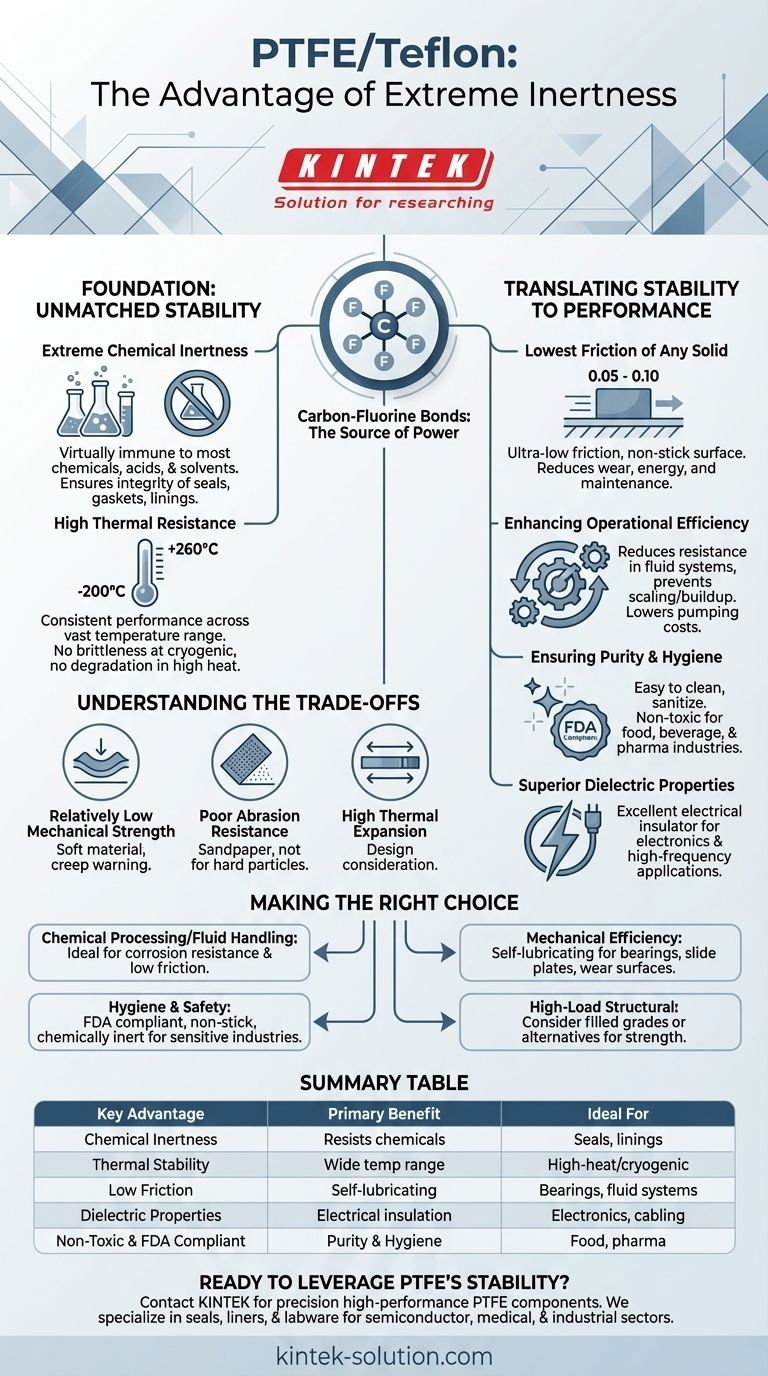 What are the advantages of using PTFE/Teflon? Unlock Superior Chemical & Thermal Stability Visual Guide