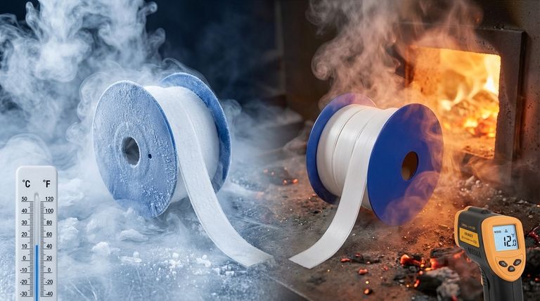 Qual faixa de temperatura os anéis de vedação de PTFE podem operar tipicamente? De criogênica -200°C a alta temperatura 260°C