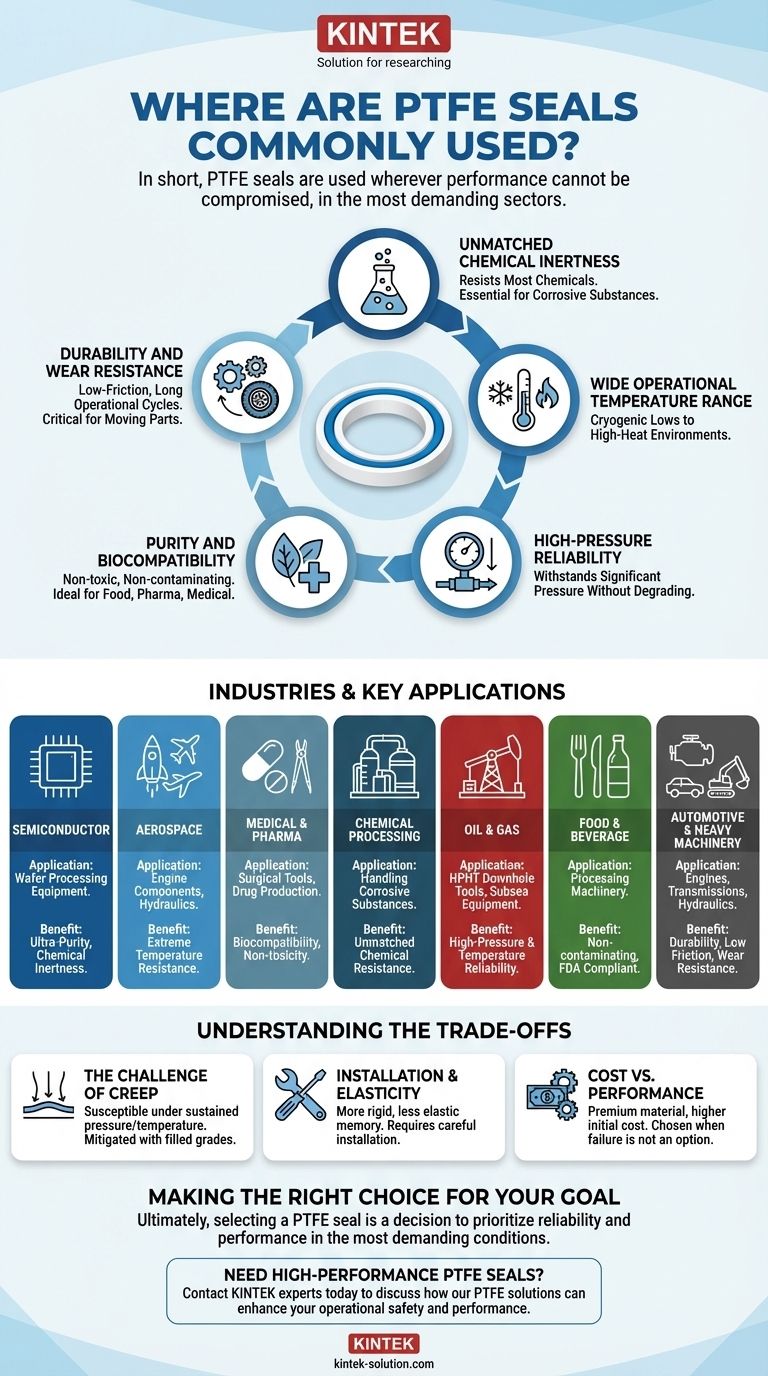 In quali settori vengono comunemente utilizzati gli O-ring in PTFE? Essenziali per ambienti estremi Guida Visiva