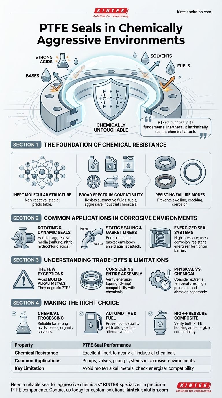 Come si comportano le guarnizioni in PTFE in ambienti chimicamente aggressivi? Garantire una resistenza chimica senza pari Guida Visiva
