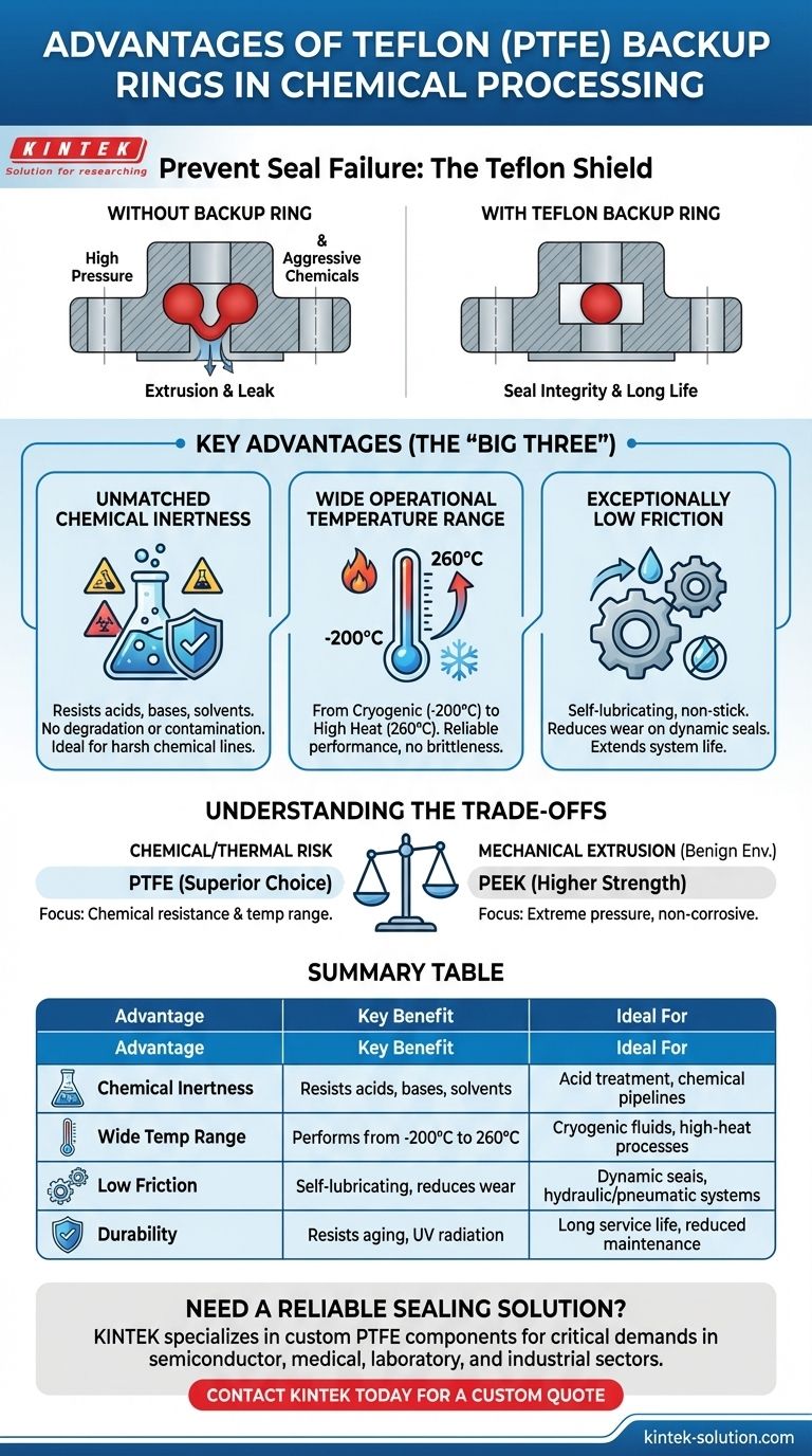 화학 처리에서 테플론 백업 링을 사용하는 것의 장점은 무엇입니까? 가혹한 화학 물질 및 극한 온도에서 씰 보호 시각적 가이드