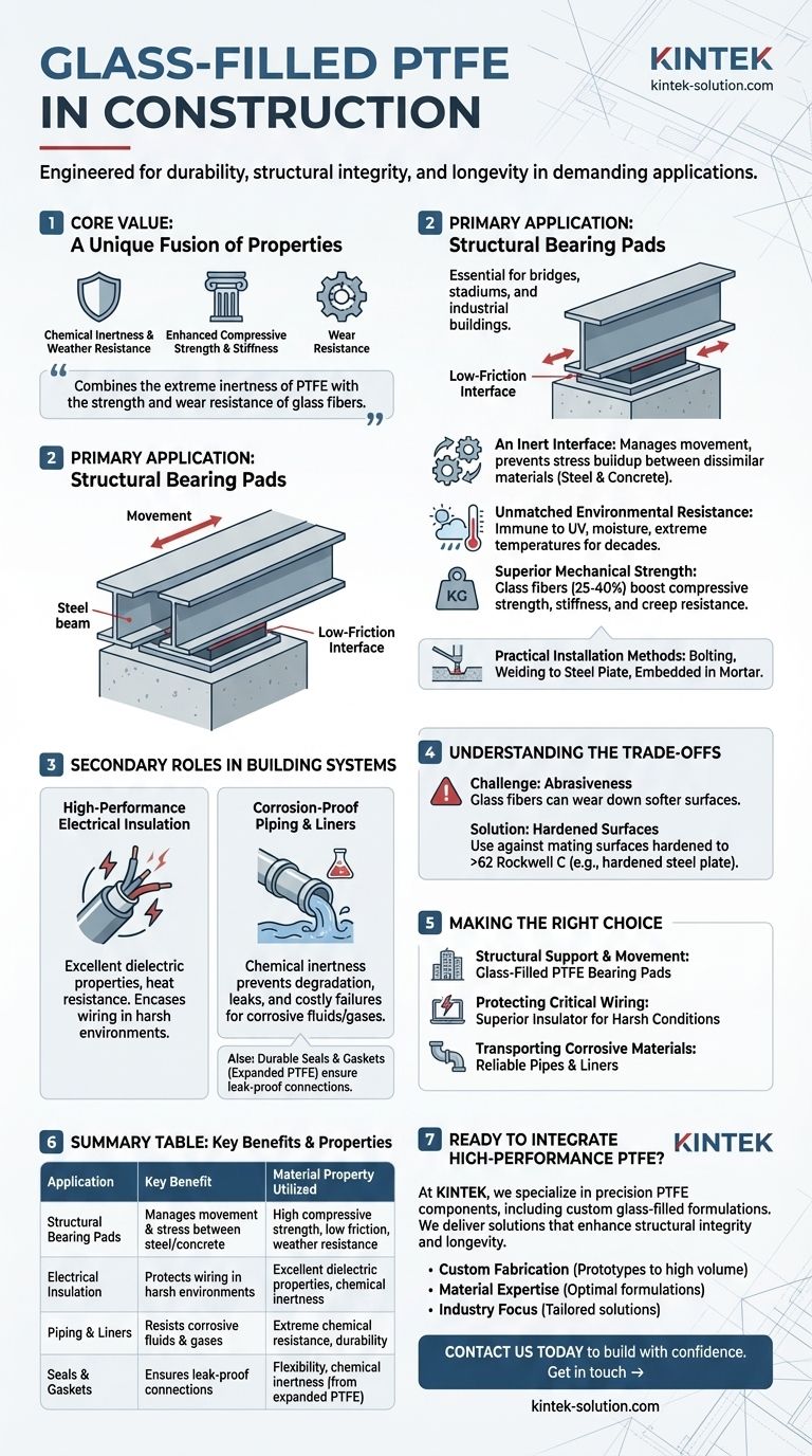 Как стеклонаполненный ПТФЭ используется в строительстве? Повышение структурной целостности и долговечности Визуальное руководство