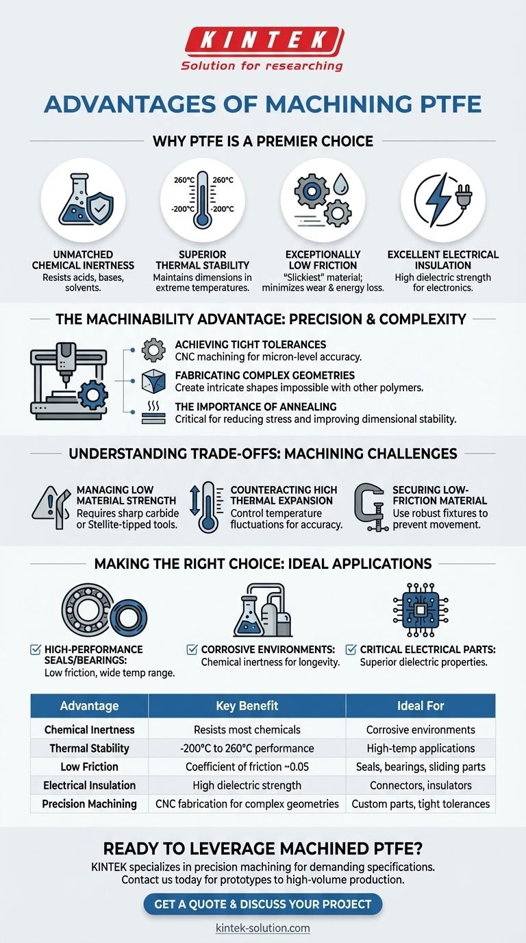Quels sont les avantages de l'usinage du PTFE par rapport à d'autres matériaux ? Débloquez des performances supérieures dans des environnements difficiles Guide Visuel