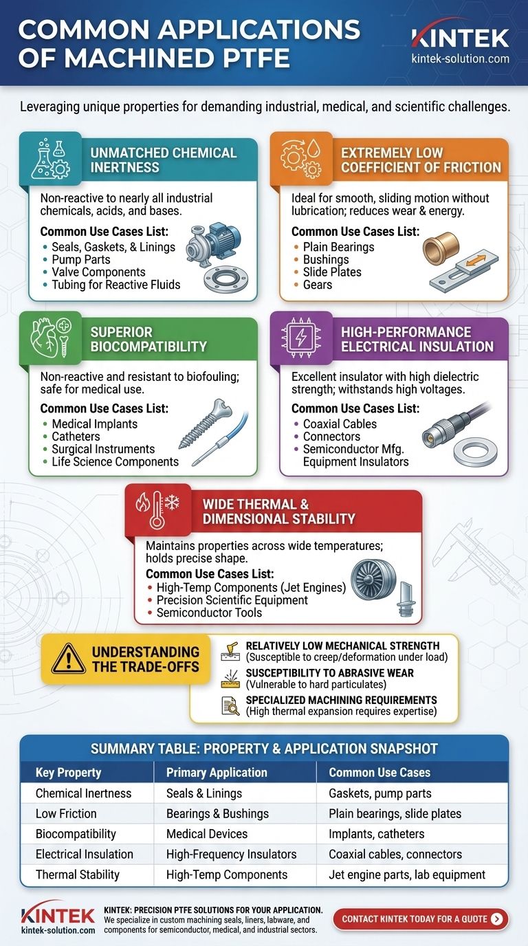 가공된 PTFE의 일반적인 응용 분야는 무엇입니까? 까다로운 응용 분야를 위해 고유한 특성을 활용하십시오. 시각적 가이드