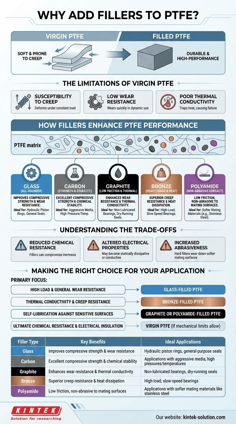 لماذا تُضاف الحشوات إلى PTFE؟ تعزيز الأداء للتطبيقات الصعبة دليل مرئي