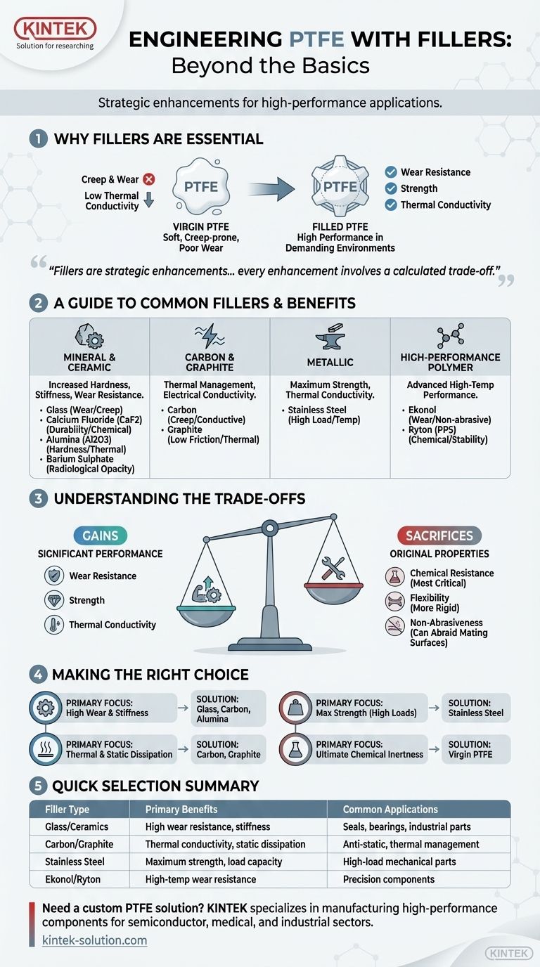 Quais são outros tipos de cargas usadas em PTFE? Aumente o desempenho para aplicações exigentes Guia Visual