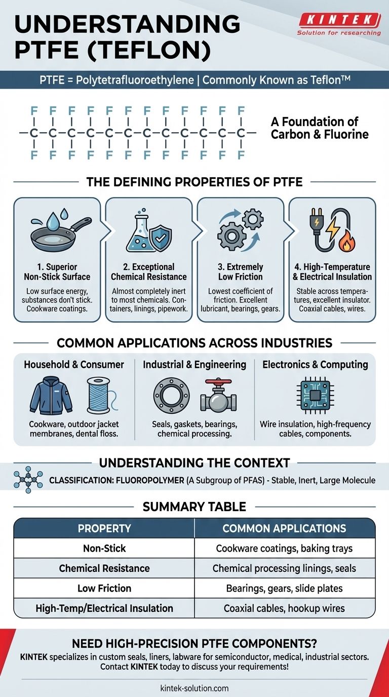 ¿Cómo se conoce comúnmente el PTFE? Descubra el material de alto rendimiento detrás de Teflon Guía Visual