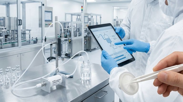 What support is available for using PTFE laminated membrane filters? From Prototype to Production Success