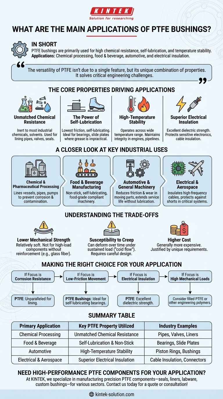 聚四氟乙烯（PTFE）衬套的主要应用是什么？应对严苛行业的关键解决方案 图解指南