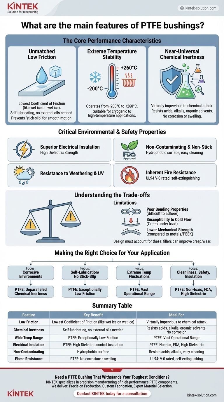 聚四氟乙烯（PTFE）衬套的主要特性是什么？在恶劣环境中实现卓越性能 图解指南