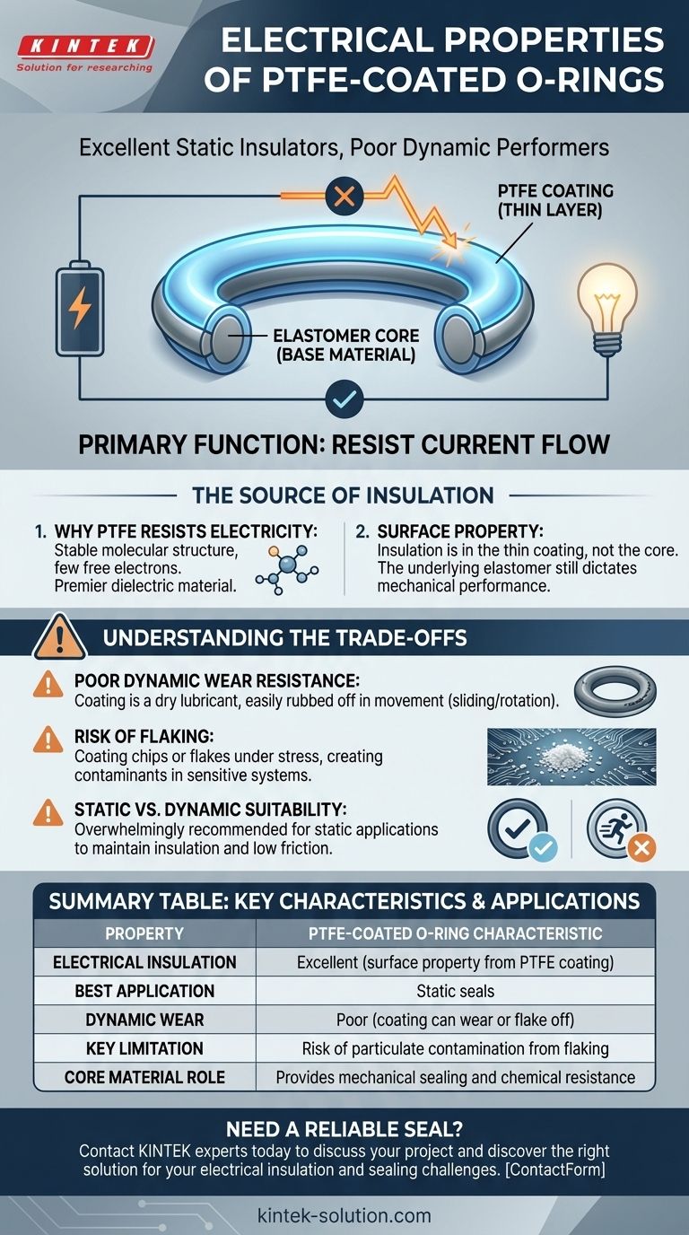 Quali proprietà elettriche possiedono gli O-ring rivestiti in PTFE? Eccellente isolamento superficiale per guarnizioni statiche Guida Visiva