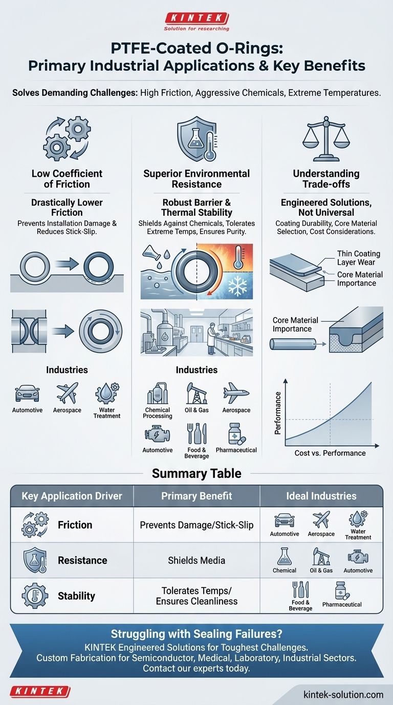 Quali sono le principali applicazioni industriali degli O-ring rivestiti in PTFE? Risolvere sfide di tenuta critiche Guida Visiva