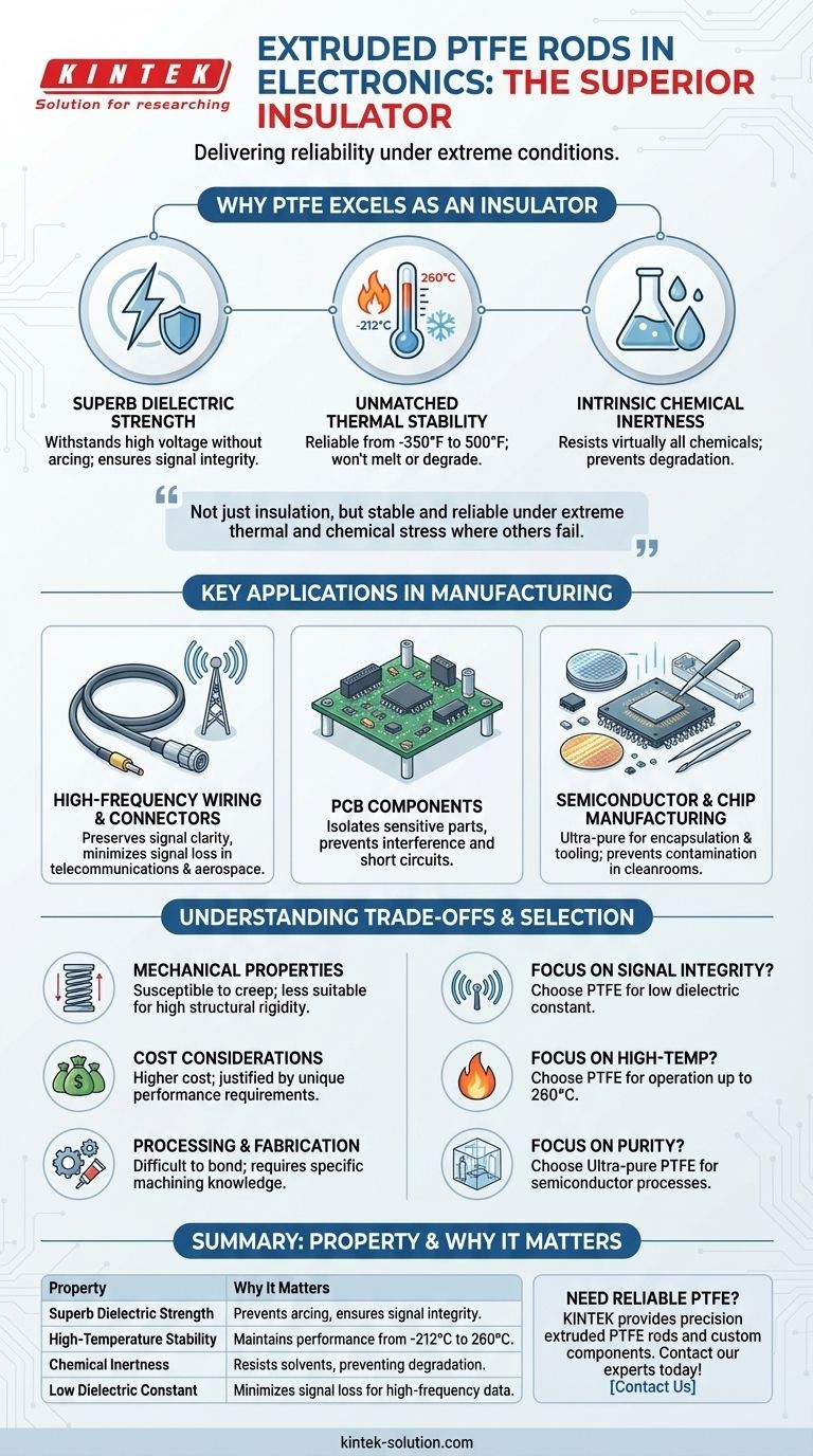 압출 PTFE 로드는 전기/전자 산업에서 어떻게 사용됩니까? 우수한 절연 및 신뢰성 보장 시각적 가이드