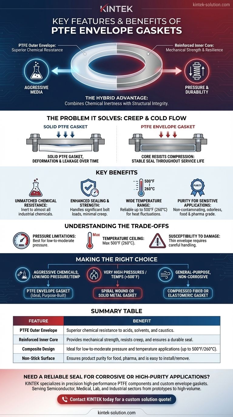 PTFE包覆垫片的主要特点和优势是什么？在腐蚀性环境中实现卓越的密封效果 图解指南