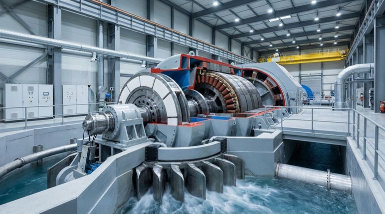 在水轮发电机中使用聚四氟乙烯（PTFE）面推力轴承有哪些好处？提高效率和可靠性