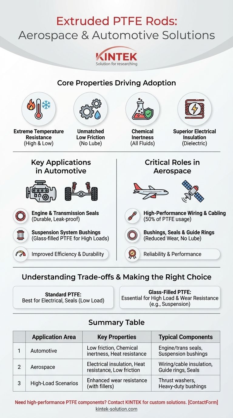 Wie werden extrudierte PTFE-Stäbe in der Luft- und Raumfahrt sowie in der Automobilindustrie eingesetzt? Leistungssteigerung unter extremen Bedingungen Visuelle Anleitung
